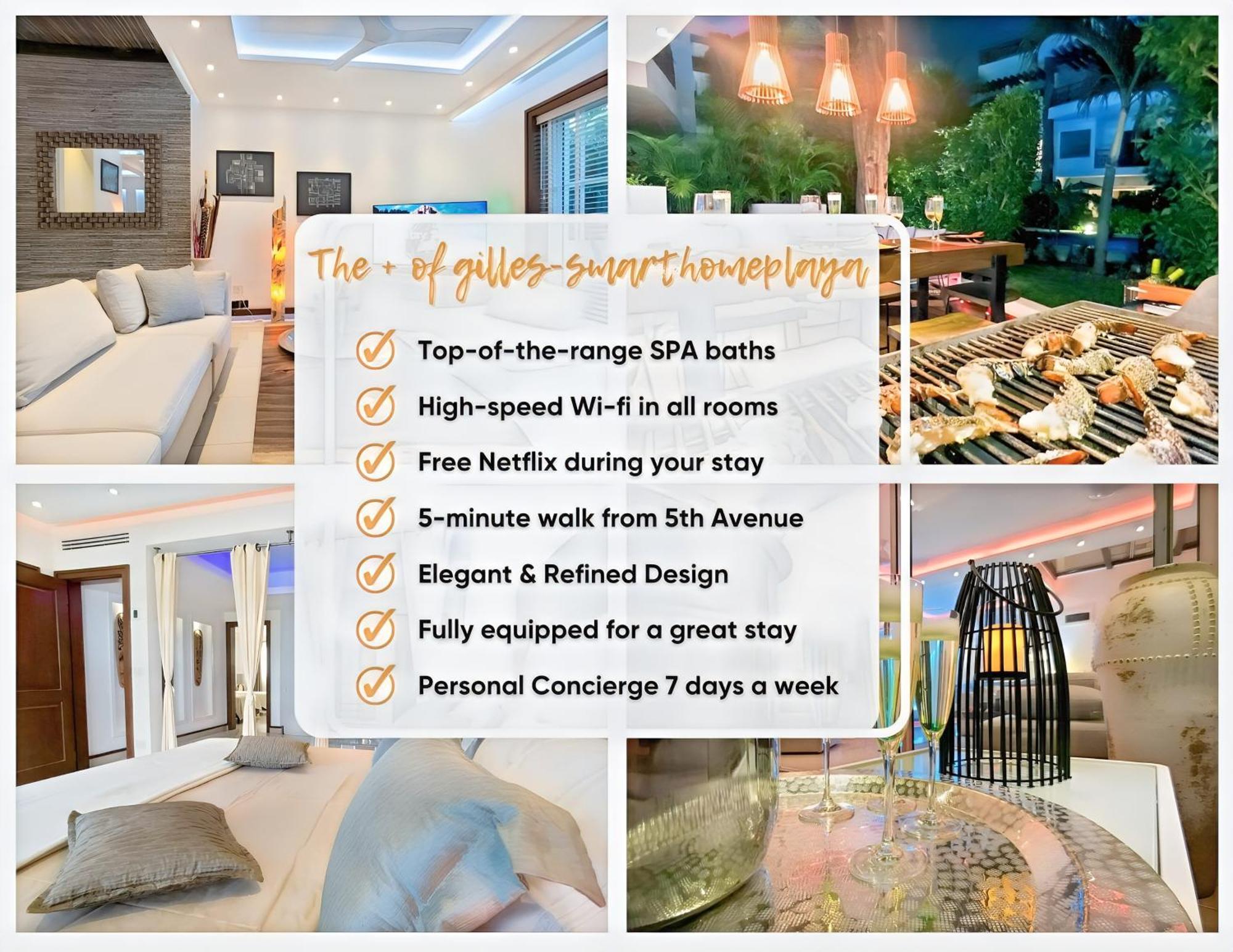 Luxury Duplex -4 Pers- 2Mn Beach&5Th Av, Pool, Gym Playa del Carmen Exterior foto